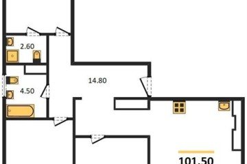 Фото №1: 3-комнатная квартира 101 м², 23/24 эт. - Краснодар, мкр. ЖК Все Свои Вип, ул. Колхозная, 5/2