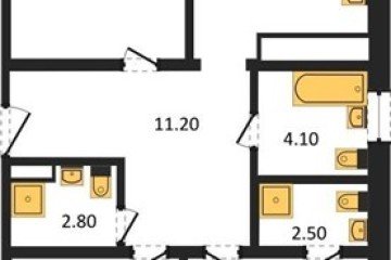 Фото №1: 3-комнатная квартира 88 м², 6/24 эт. - Краснодар, мкр. ЖК Все Свои Вип, ул. Колхозная, 5/2