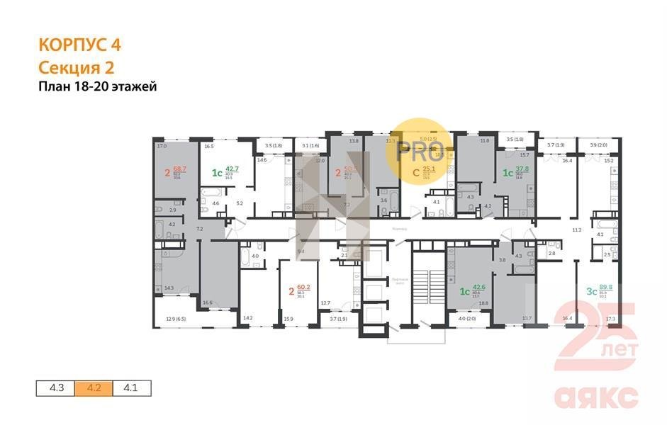 Фото №9: 3-комнатная квартира 89 м² - Краснодар, жилой комплекс Все Свои, ул. Колхозная, 5/2