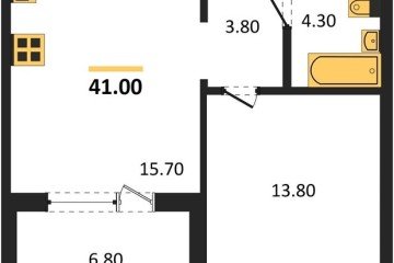 Фото №1: 1-комнатная квартира 40 м², 24/24 эт. - Краснодар, мкр. ЖК Все Свои Вип, ул. Колхозная, 5/2