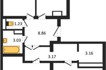 Фото №1: 3-комнатная квартира 83&nbsp;м², 24/24&nbsp;эт. - Краснодар, мкр. Музыкальный, ул. Российская, 257/7