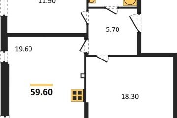 Фото №1: 2-комнатная квартира 59&nbsp;м², 2/16&nbsp;эт. - Краснодар, мкр. жилой комплекс Самолёт-6, 