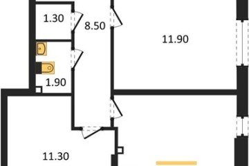 Фото №1: 3-комнатная квартира 73&nbsp;м², 1/16&nbsp;эт. - Краснодар, мкр. жилой комплекс Самолёт-6, ул. Ивана Беличенко, 92к4