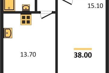 Фото №1: 1-комнатная квартира 38 м², 1/16 эт. - Краснодар, мкр. жилой комплекс Самолёт-6, ул. Ивана Беличенко, 92к4