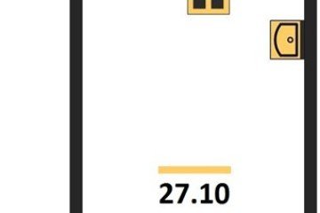 Фото №1: Студия 27 м², 1/16 эт. - Краснодар, мкр. жилой комплекс Самолёт-6, ул. Ивана Беличенко, 92к4