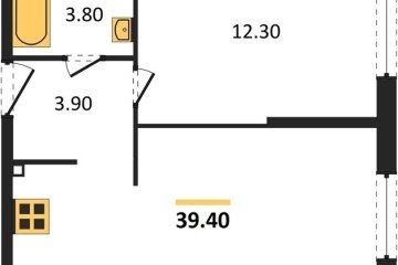 Фото №1: 1-комнатная квартира 39 м², 1/16 эт. - Краснодар, мкр. жилой комплекс Самолёт-6, ул. Ивана Беличенко, 92к5