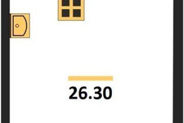 Фото №1: Студия 26 м², 15/16 эт. - Краснодар, мкр. жилой комплекс Самолёт-6,