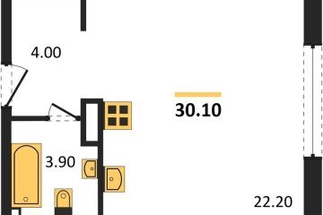 Фото №1: Студия 30 м², 2/16 эт. - Краснодар, мкр. жилой комплекс Самолёт-6, ул. Ивана Беличенко, 90к3