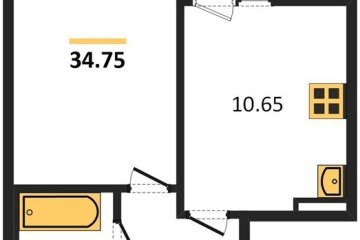 Фото №1: 1-комнатная квартира 34 м², 9/9 эт. - Краснодар, мкр. жилой комплекс Событие,