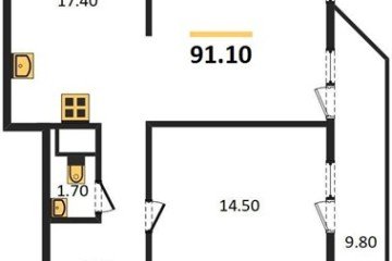 Фото №1: 3-комнатная квартира 91 м², 20/24 эт. - Краснодар, мкр. ЖК Рекорд,