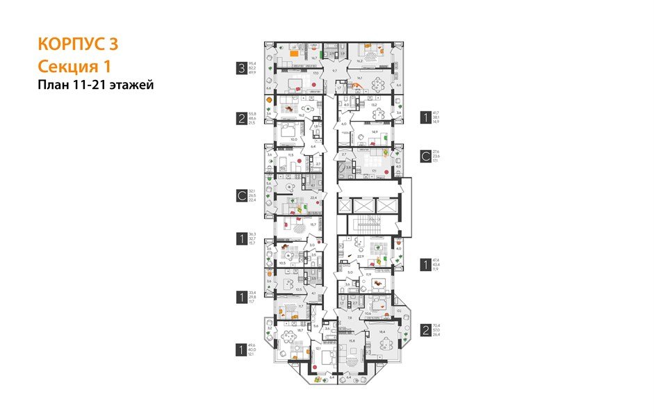 Фото №4: Студия 32&nbsp;м², 13/24&nbsp;эт. - Краснодар, Карасунский внутригородской округ, Черёмушки, мкр. ЖК Рекорд