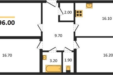 Фото №1: 3-комнатная квартира 96 м², 2/24 эт. - Краснодар, мкр. ЖК Рекорд,