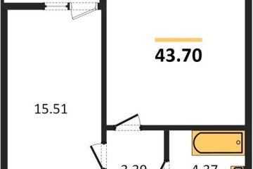 Фото №1: 1-комнатная квартира 43 м², 2/9 эт. - Краснодар, мкр. жилой комплекс Событие,