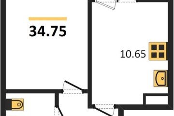 Фото №1: 1-комнатная квартира 34 м², 2/9 эт. - Краснодар, мкр. жилой комплекс Событие,