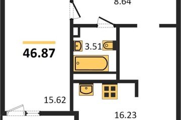 Фото №1: 1-комнатная квартира 46 м², 2/9 эт. - Краснодар, мкр. жилой комплекс Событие,