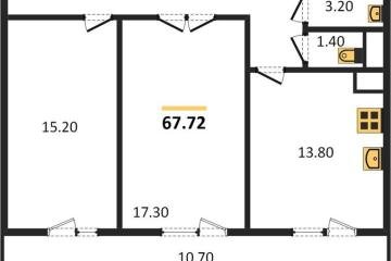Фото №1: 2-комнатная квартира 67 м², 11/12 эт. - Краснодар, мкр. 9-й километр, ул. Ярославская, 115