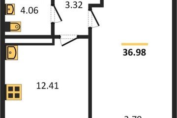 Фото №1: 1-комнатная квартира 37 м², 16/24 эт. - Краснодар, мкр. Черёмушки,