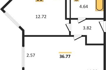 Фото №1: 1-комнатная квартира 36 м², 12/24 эт. - Краснодар, мкр. Черёмушки,