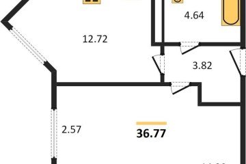 Фото №1: 1-комнатная квартира 36 м², 16/24 эт. - Краснодар, мкр. Черёмушки,