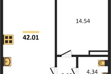 Фото №1: 1-комнатная квартира 42 м², 10/24 эт. - Краснодар, мкр. Черёмушки,