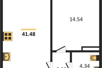 Фото №1: 1-комнатная квартира 42 м², 12/24 эт. - Краснодар, мкр. Черёмушки,