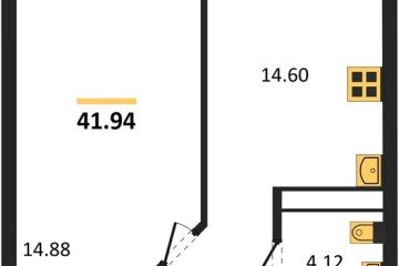 Фото №1: 1-комнатная квартира 42 м², 8/24 эт. - Краснодар, мкр. Черёмушки,