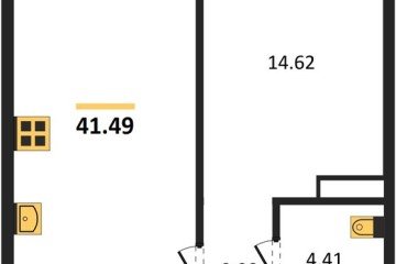 Фото №1: 1-комнатная квартира 41 м², 19/24 эт. - Краснодар, мкр. Черёмушки,