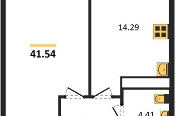 Фото №1: 1-комнатная квартира 41 м², 24/24 эт. - Краснодар, мкр. Черёмушки,