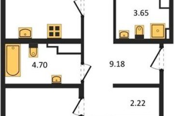 Фото №1: 3-комнатная квартира 77 м², 2/9 эт. - Краснодар, мкр. жилой комплекс Друзья,