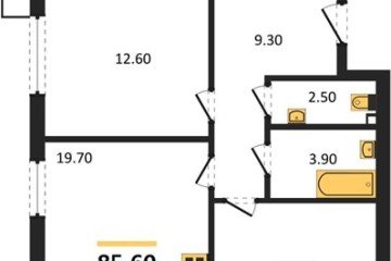 Фото №1: 3-комнатная квартира 85 м², 2/18 эт. - Краснодар, мкр. Парк Победы,