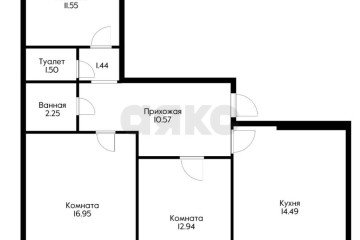 Фото №2: 3-комнатная квартира 95 м² - Краснодар, мкр. Юбилейный, ул. Рождественская набережная, 17