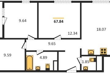 Фото №1: 3-комнатная квартира 69 м², 2/18 эт. - Краснодар, мкр. жилой квартал Патрики,