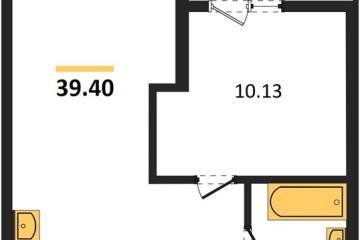 Фото №1: 1-комнатная квартира 39 м², 11/18 эт. - Краснодар, мкр. жилой квартал Патрики,