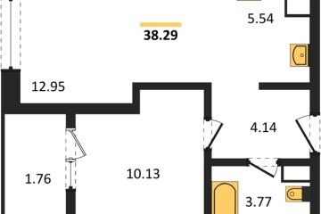 Фото №1: 1-комнатная квартира 39 м², 18/18 эт. - Краснодар, мкр. жилой квартал Патрики,