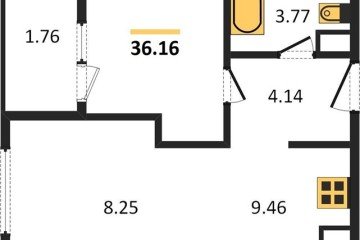 Фото №1: 1-комнатная квартира 37 м², 11/16 эт. - Краснодар, мкр. жилой квартал Патрики,