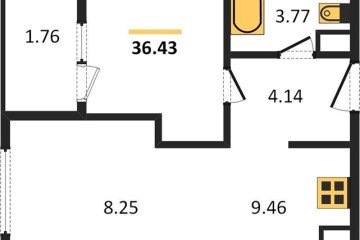 Фото №1: 1-комнатная квартира 37 м², 15/16 эт. - Краснодар, мкр. жилой квартал Патрики,