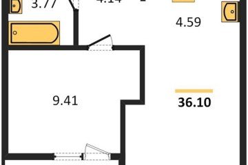 Фото №1: 1-комнатная квартира 37 м², 2/18 эт. - Краснодар, мкр. жилой квартал Патрики,