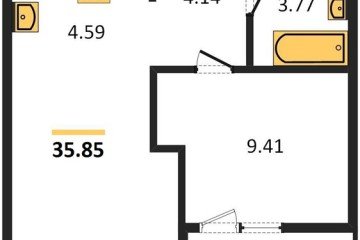 Фото №1: 1-комнатная квартира 37 м², 2/18 эт. - Краснодар, мкр. жилой квартал Патрики,