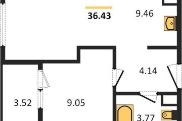 Фото №1: 1-комнатная квартира 37 м², 18/18 эт. - Краснодар, мкр. жилой квартал Патрики,