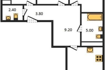 Фото №1: 3-комнатная квартира 82 м², 17/23 эт. - Краснодар, мкр. жилой комплекс Отражение,