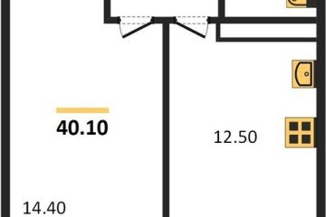 Фото №1: 1-комнатная квартира 41 м², 21/23 эт. - Краснодар, мкр. жилой комплекс Отражение,