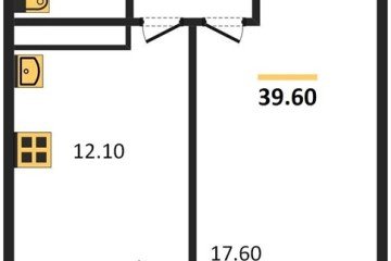 Фото №1: 1-комнатная квартира 40 м², 20/22 эт. - Краснодар, мкр. жилой комплекс Отражение, ул. Конгрессная, 43