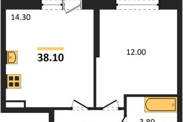 Фото №1: 1-комнатная квартира 38 м², 3/24 эт. - Краснодар, мкр. Черёмушки, ул. Новороссийская, 96