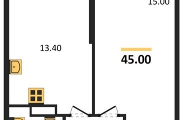 Фото №1: 1-комнатная квартира 45 м², 9/24 эт. - Краснодар, мкр. Черёмушки, ул. Новороссийская, 96