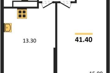 Фото №1: 1-комнатная квартира 41 м², 21/24 эт. - Краснодар, мкр. Черёмушки, ул. Новороссийская, 96
