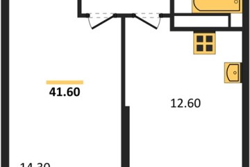 Фото №1: 1-комнатная квартира 41 м², 19/24 эт. - Краснодар, мкр. Черёмушки, ул. Новороссийская, 96