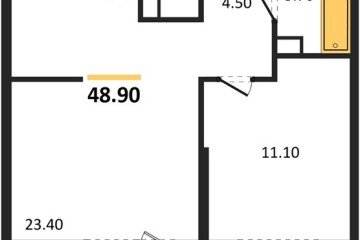 Фото №1: 1-комнатная квартира 48 м², 3/24 эт. - Краснодар, мкр. Черёмушки, ул. Новороссийская, 96