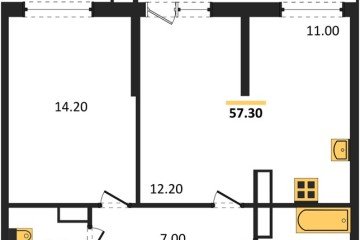 Фото №1: 2-комнатная квартира 57 м², 17/24 эт. - Краснодар, мкр. Черёмушки, ул. Новороссийская, 96
