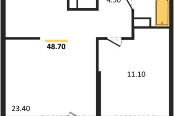 Фото №1: 1-комнатная квартира 48 м², 20/24 эт. - Краснодар, мкр. Черёмушки, ул. Новороссийская, 96