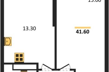 Фото №1: 1-комнатная квартира 41 м², 17/24 эт. - Краснодар, мкр. Черёмушки, ул. Новороссийская, 96